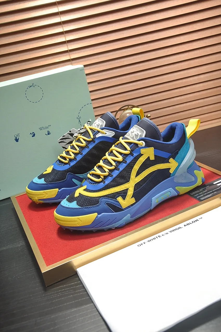 Men's men's shoes💰660💶【off-white】👫 Original one-to-one replica, high-end quality🥳The latest model has not been listed on the official website yet, the top version. Fabric: Imported open-edge beaded laminated leather Lining: Imported breathable mesh Outsole: New material imported TPU combination sole Male 38-44 (customized at 45)